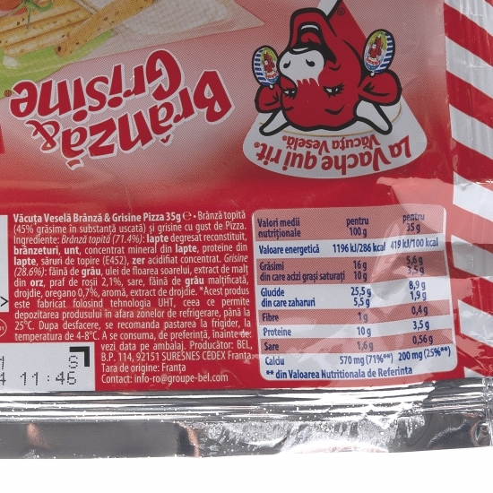 Brânză topită și grisine pizza 35g