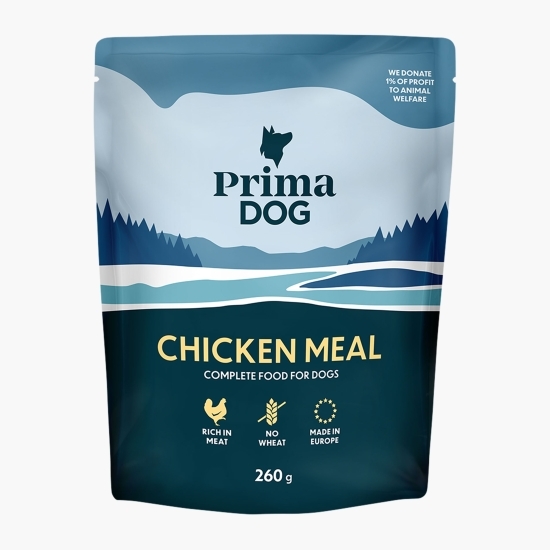 Hrană umedă pentru câini adulți, cu pui, 260g.