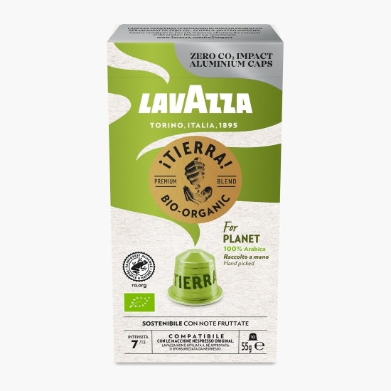 Tierra eco, 10 băuturi, capsule cafea compatibile Nespresso