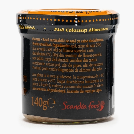 Mousse de rață cu caise deshidratate 140g