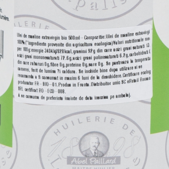 Ulei de măsline extravirgin eco 0.5l