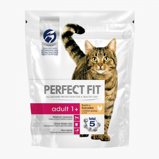Hrană uscată pentru pisici adulte, 750g, cu pui
