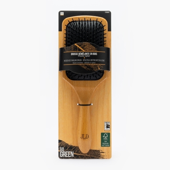 Perie dreptunghiulară pentru păr JLD Feeling Wood