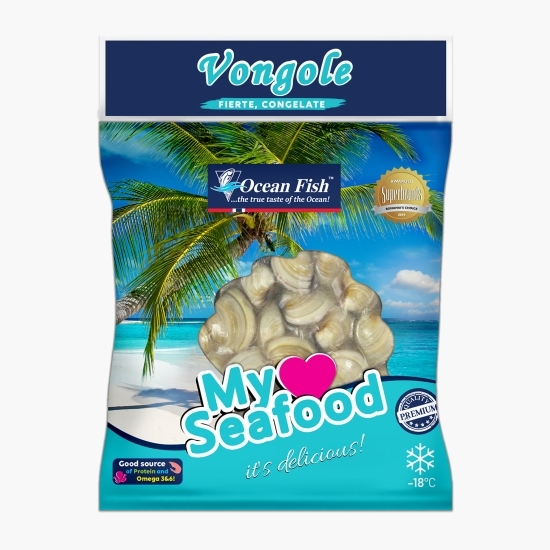 Vongole albe fierte 60/80, 500g
