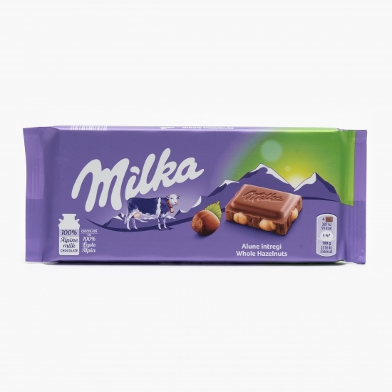 Ciocolată cu alune întregi 100g