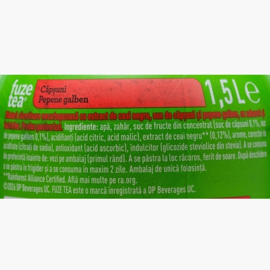 Ceai negru căpșune și pepene galben 1.5l
