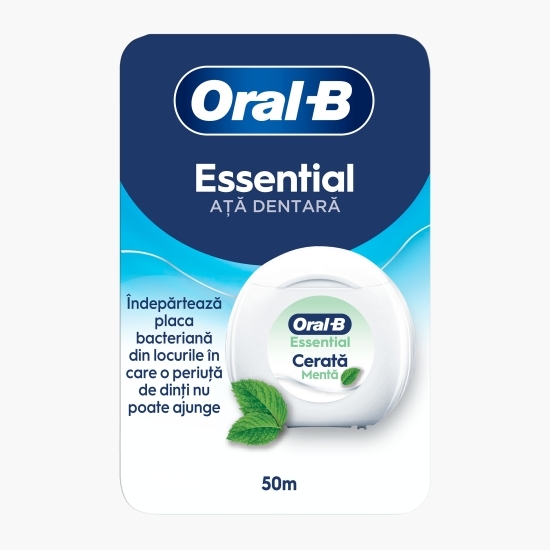 Ață dentară Essential, cu aromă de mentă 50m