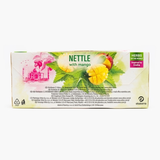 Ceai cu aromă de mango și urzică, 20 plicuri 