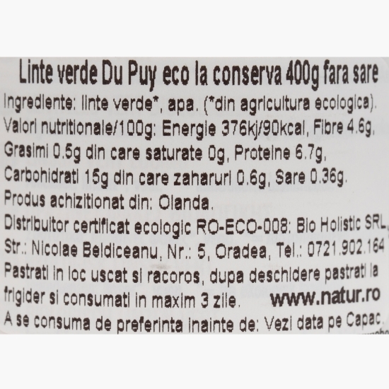 Linte verde Du Puy eco 400g