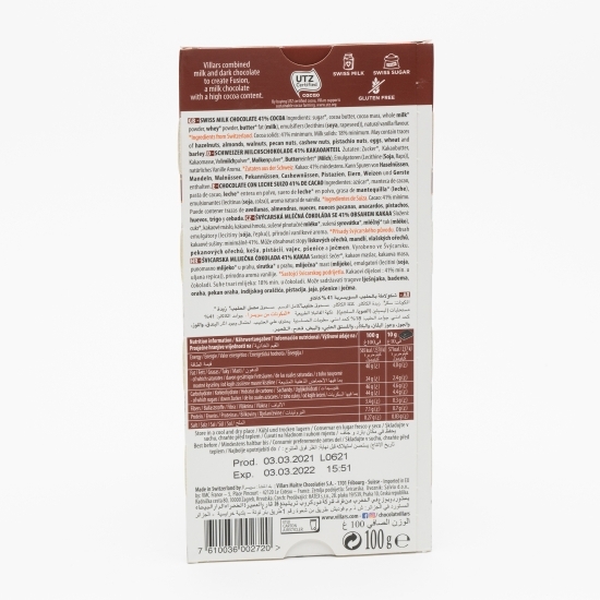 Ciocolată neagră cu lapte 100g