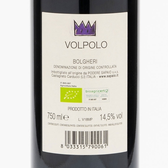 Vin roșu sec Volpolo, 14.5%, 0.75l