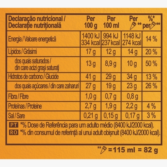 Înghețată Max mango și vanilie 115ml