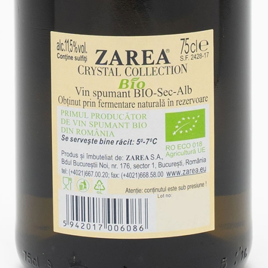 Vin spumant alb sec Crystal, eco11.5%, 0.75l