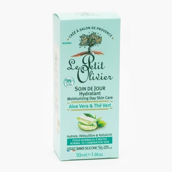 Gel de curățare exfoliant pentru față aloe vera & ceai verde pentru ten normal și mixt 150ml