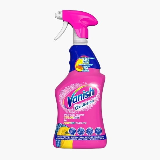 Spray pentru îndepărtarea petelor pentru haine colorate Oxi Action 0.5l