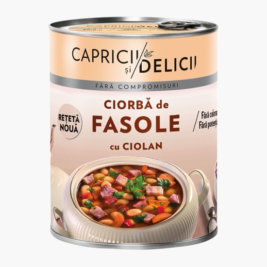Ciorbă de fasole cu ciolan 400g
