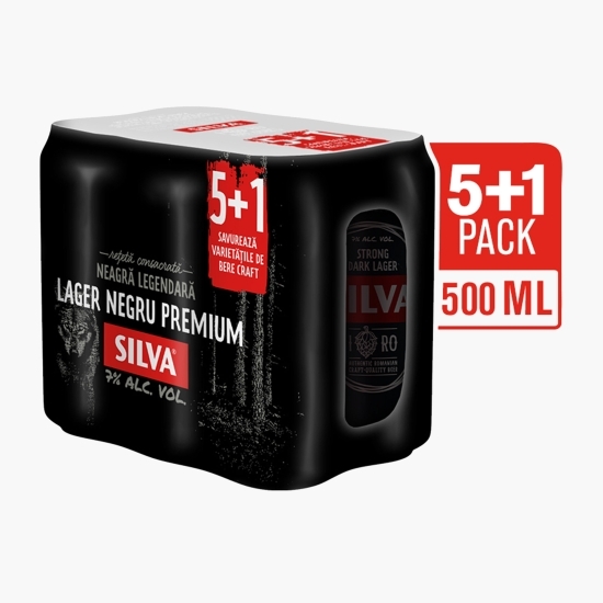 Bere neagră doză 6x0.5l (5+1)