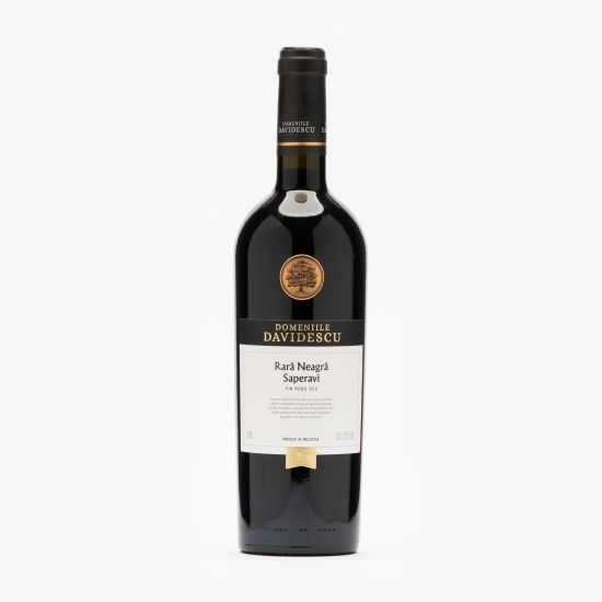 Vin roșu sec Rară Neagră & Saperavi, 13.5%, 0.75l 