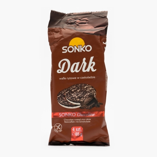 Rondele de orez cu glazură de ciocolată 65g