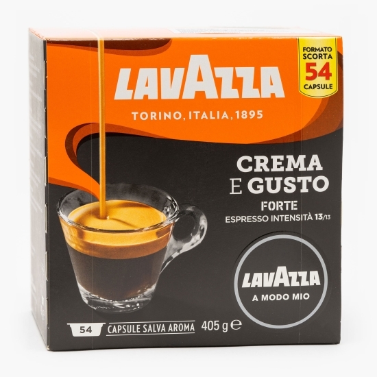 Crema e Gusto Forte, 54 băuturi, 405g capsule cafea 