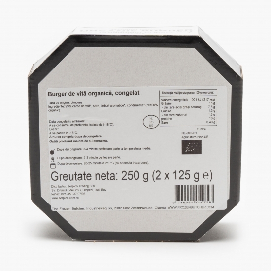 Burger de vită ecologic 2x125g
