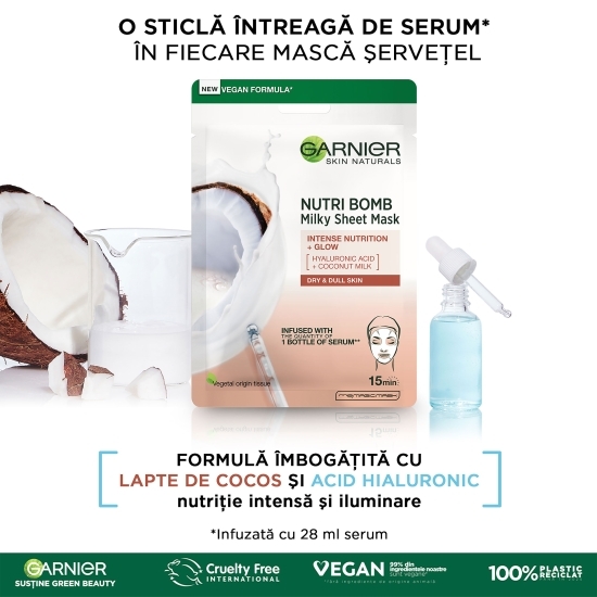 Mască șervețel nutriție intensă 28g
