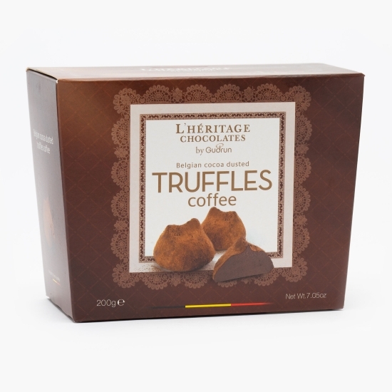 Trufe belgiene cu pudră de cacao și cafea L'Heritage 200g
