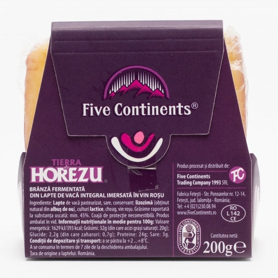 Brânză fermentată de vacă, imersată în vin roșu Tierra de Horezu 200g