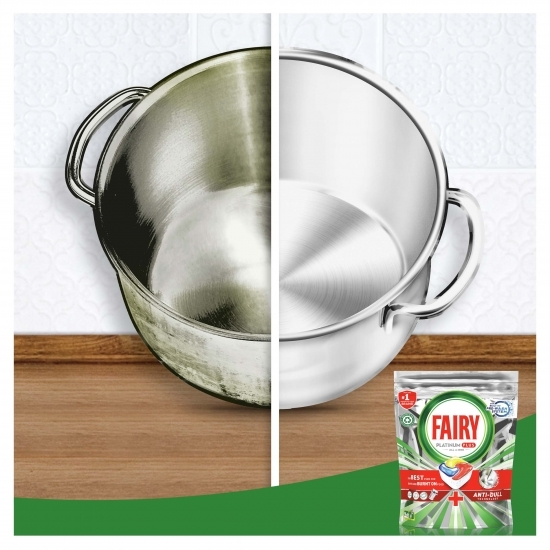 Detergent automat capsule pentru mașina de spălat vase Platinum Plus Anti Dull, 100 spălări