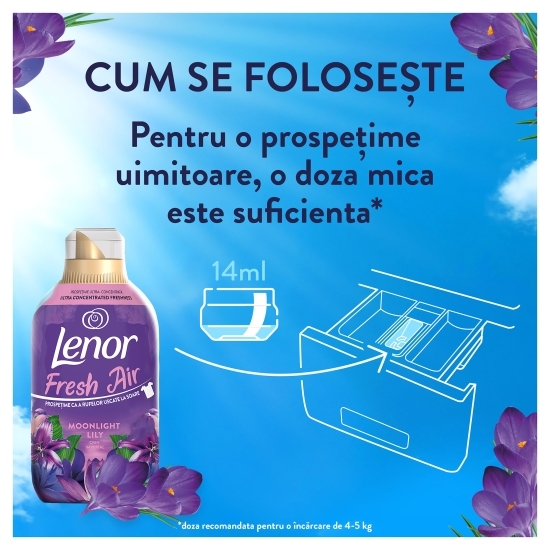 Balsam de rufe ultra concentrat Fresh Air Moonlight Lily, 33 spălări, 0.462l
