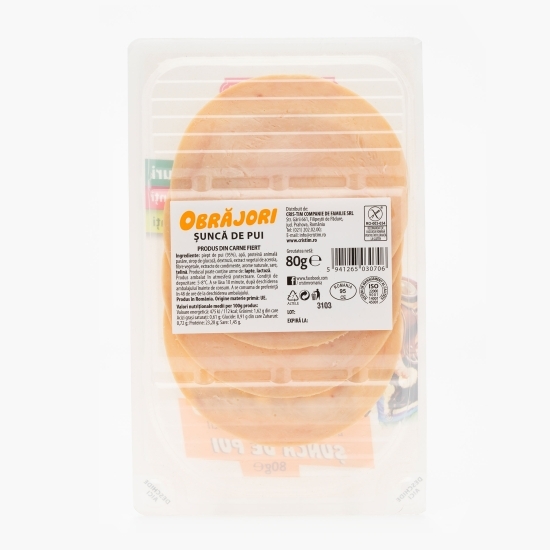 Șuncă de pui Obrăjori 80g