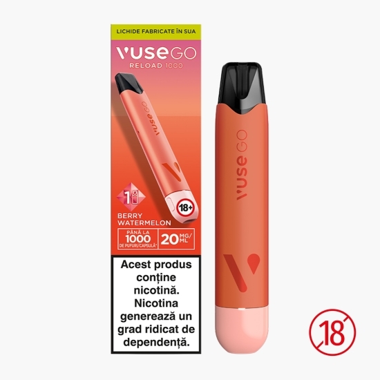 Țigară electronică Reload 1000 Pen Berry Watermelon, 20mg/ml