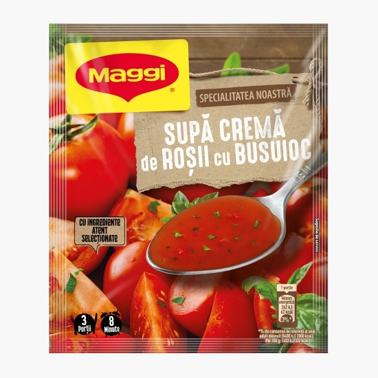 Supă cremă instant de roșii cu busuioc 56g