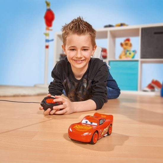 Mașinuță Disney Cars 3, Fulger McQueen, RC Single Drive 3+ ani