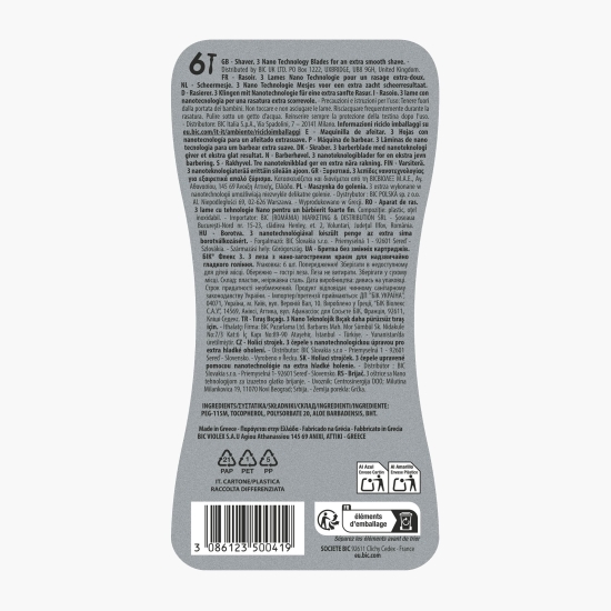 Aparat de ras Flex 3 lame, 6 buc