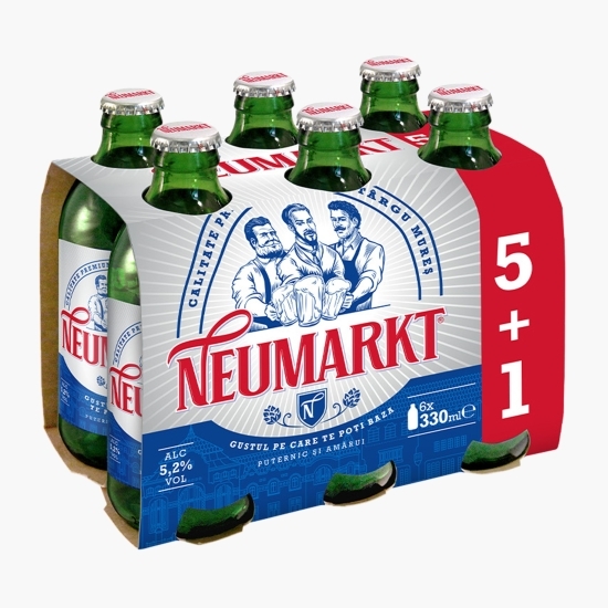 Bere blondă sticlă 6x0.33l (5+1)
