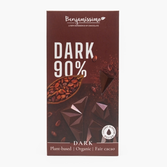 Ciocolată neagră eco 90% cacao, 60g