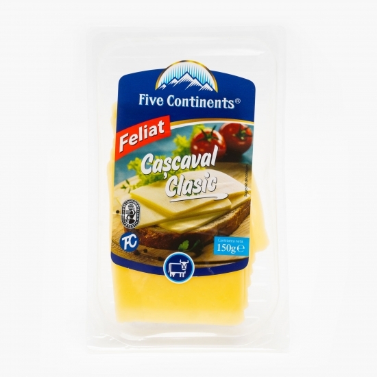Cașcaval Clasic felii 150g