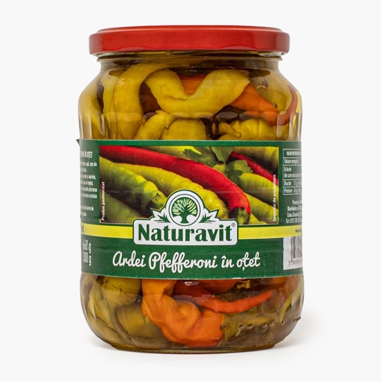 Ardei Pfefferoni în oțet 680g