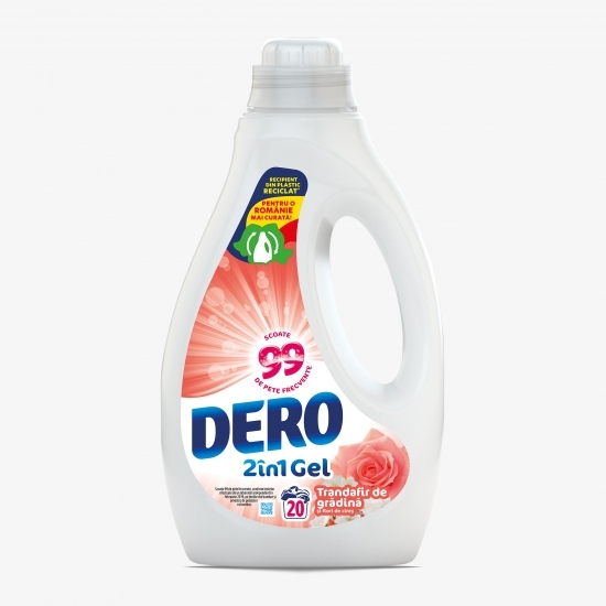 Detergent lichid 2în1 Gel trandafir de grădină 20 spălări 1l