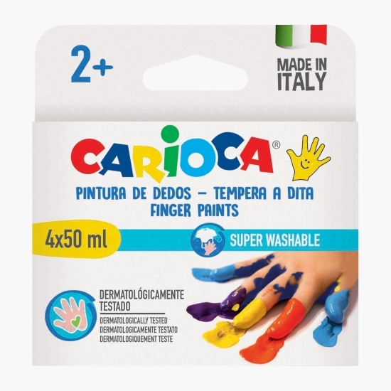 Acuarele Finger Paint, +2 ani, 4x50ml