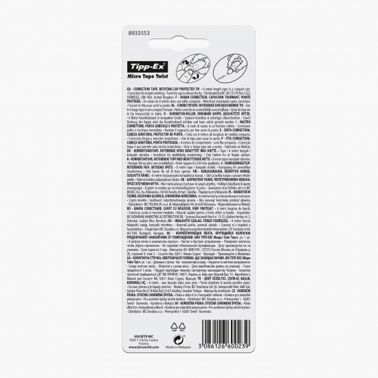 Bandă corectoare Micro Tape Twist 8m