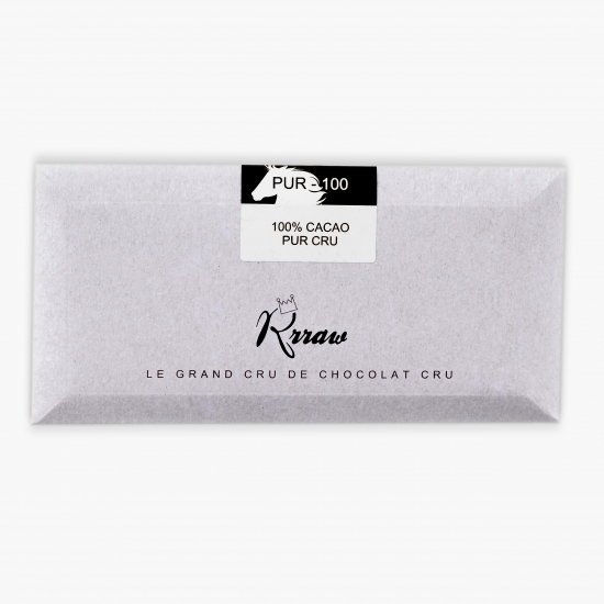 Tabletă de ciocolată crudă 100% cacao eco 45g