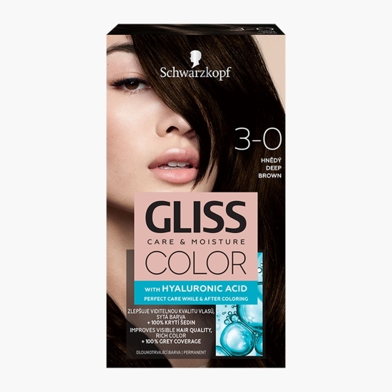 Vopsea de păr permanentă Color 3-0 șaten intens 142.5ml