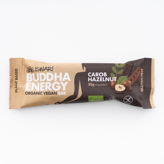 Baton energetic eco cu alune de pădure și carob 35g