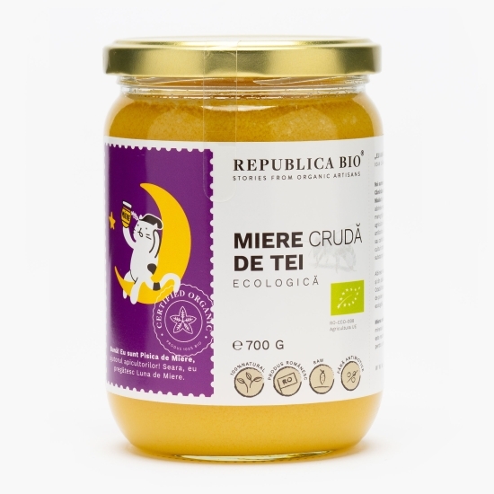 Miere crudă de tei ecologică 700g