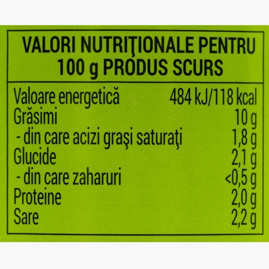 Măsline negre întregi 700g