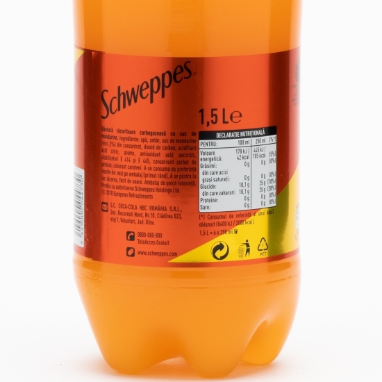 Apă tonică cu aromă de mandarine 1.5l