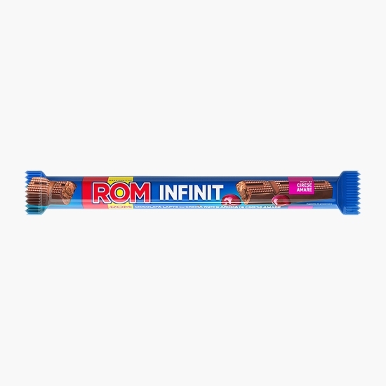 Ciocolată cu lapte cu cremă rom și aromă de cireșe amare 38g