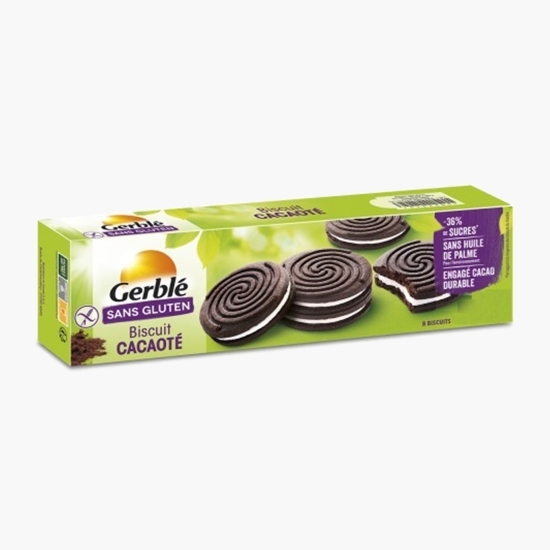 Biscuiți fără gluten umpluți cu cacao 125g